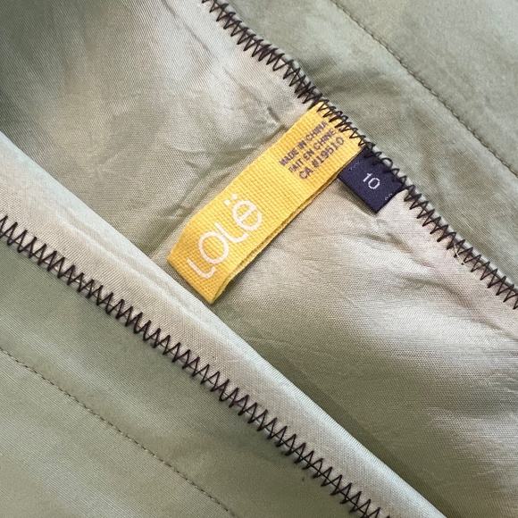 Lole floral  lined asymetrical green skirt - Picture 7 of 8